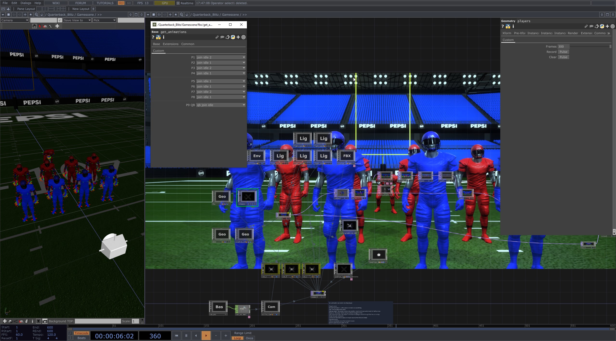 Quarterback Blitz system architecture