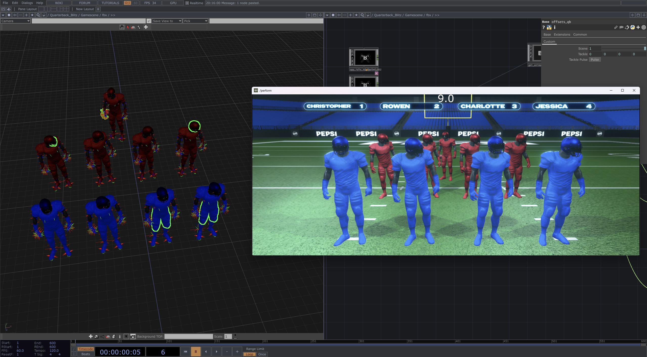 Quarterback Blitz system architecture
